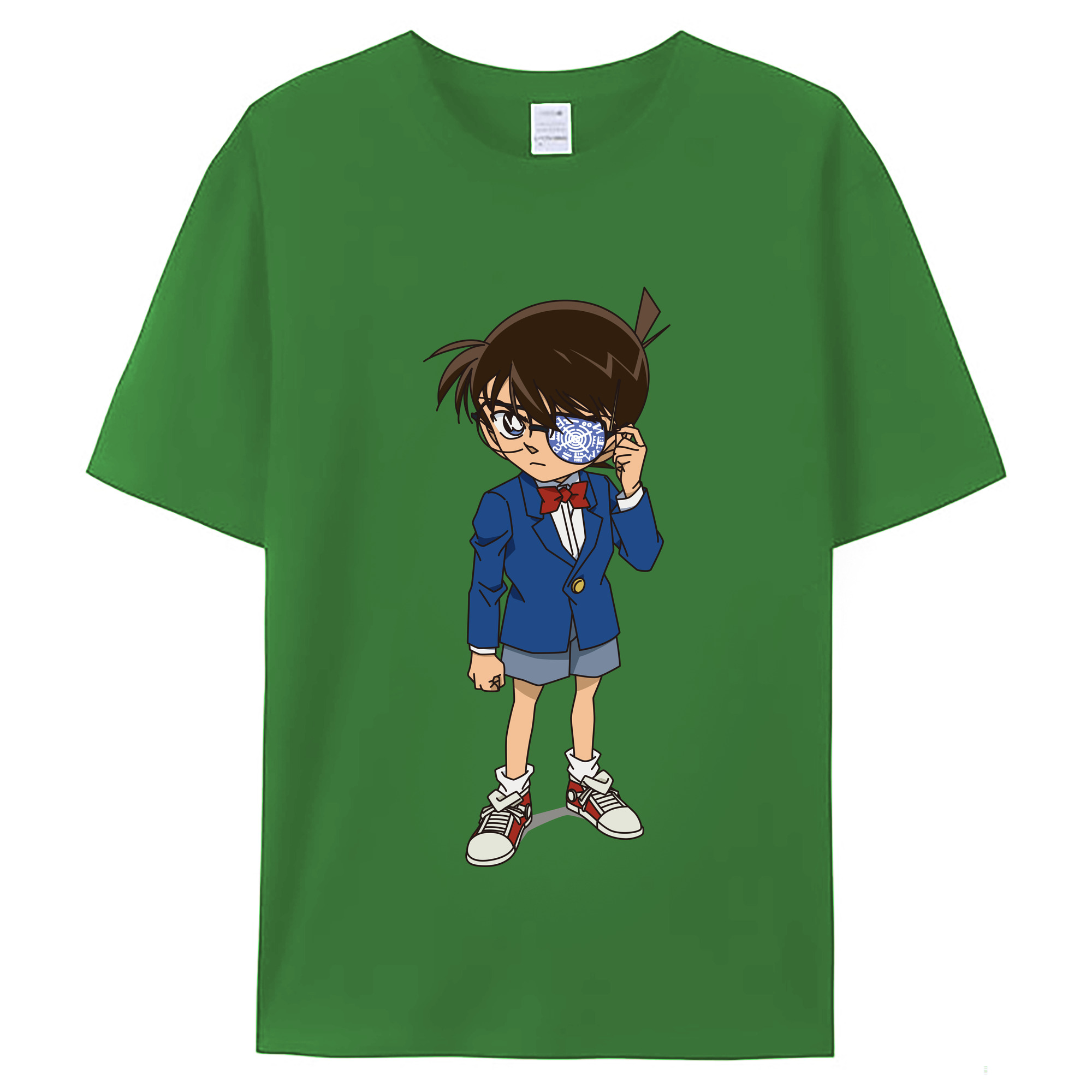 （画像用） 名探偵コナン 江戸川 コナン Detective Conan Conan Edogawa レディースカジュアルプリントTシャツ（綿100％）